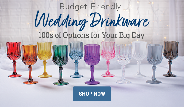 Budget-Friendly Wedding Drinkware. 100s of Options for Your Big Day.