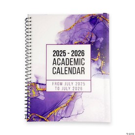 25-26 Academic Calendar, Monthly and Weekly Views with Time Slots, To-Do List / Purple