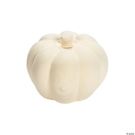 3 1/2" Mini DIY Craft Decorative Ceramic Pumpkins - 12 Pc.