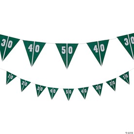 5 Ft. 10" x 5" Football Party Field Line Cardstock Pennant Banner