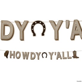 7 Ft. Western Party Howdy Y’all Garland