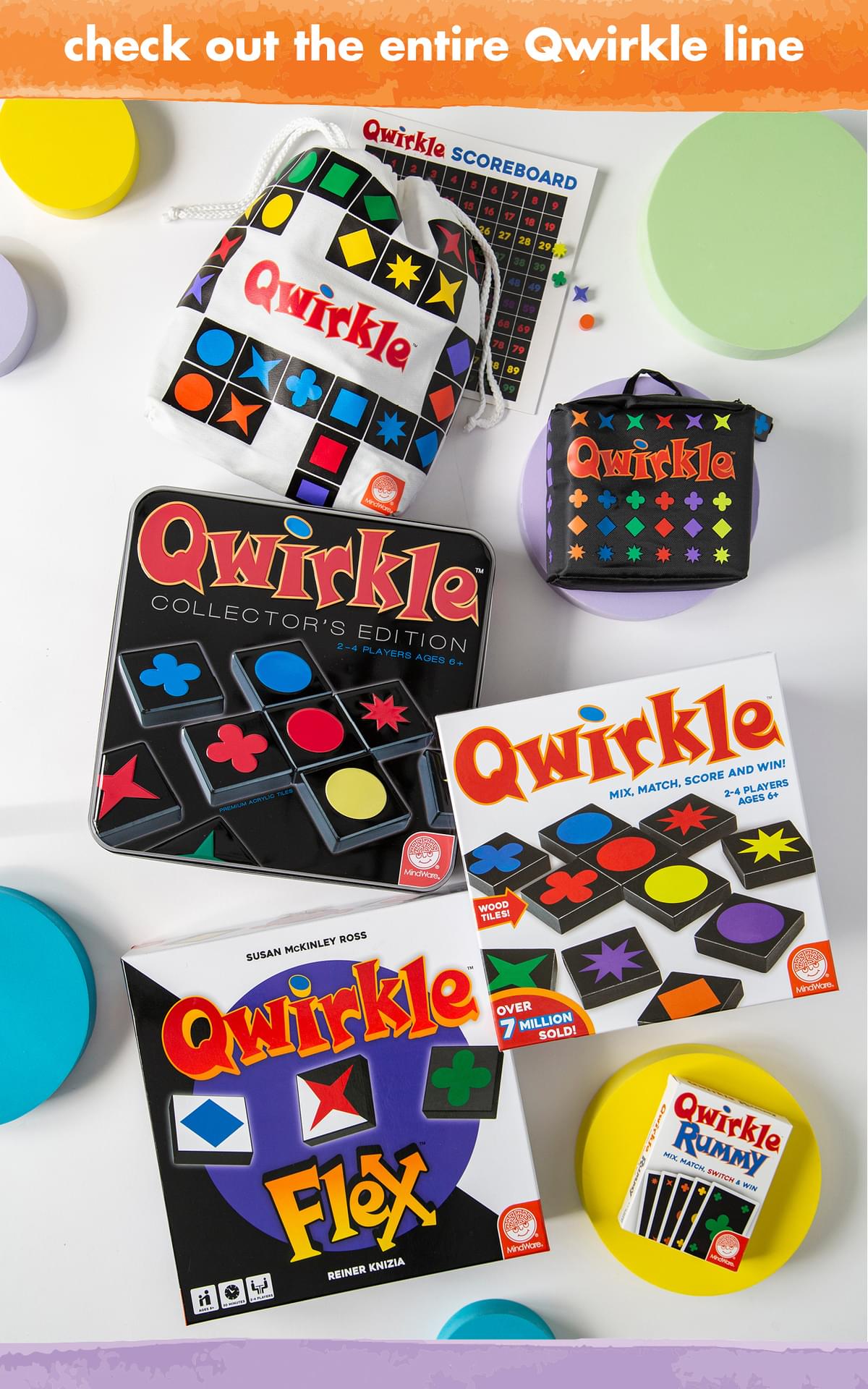 Check out the entire Qwirkle line