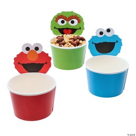 3 3/4" x 5 3/4" Sesame Street® Party Characters Disposable Treat Cups - 12 Ct.