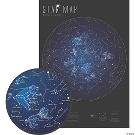 Maps International Glow in the Dark Star Map