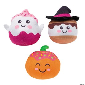 3 1/4" – 3 3/4" Halloween Sweet Treats Stuffed Characters - 12 Pc.