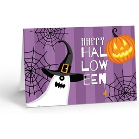 Stonehouse Collection Cobweb and Ghost Halloween Cards 10 Boxed Cards and Envelopes (Spooky)