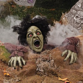 10" x 25" Clawing Zombie Groundbreaker with LED Eyes Halloween Decoration