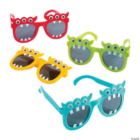 Colorful Kids Monster Sunglasses - 12 Pc. for Halloween Fun