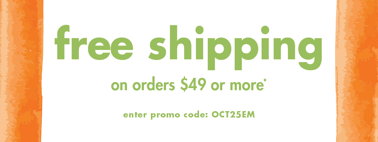 Free Shipping on orders $49 or more