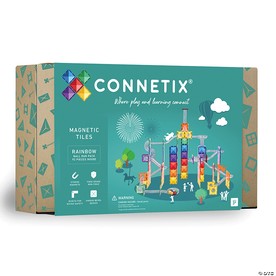 Connetix Rainbow Ball Run Pack – 92‑Piece Magnetic Motion Building Set