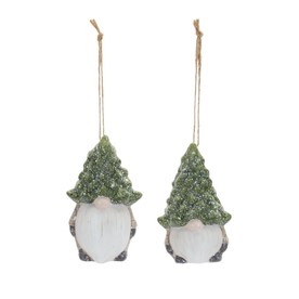 Edge Collections - 3.25" - Green - Whimsical Gnome Tree Ornaments!