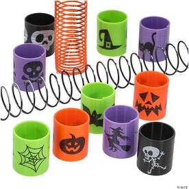 1 1/2" Bulk 300 Pc. Mini Halloween Character Magic Springs