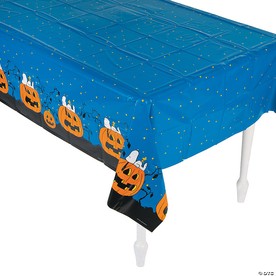 54" x 108" Peanuts® Snoopy Halloween Plastic Tablecloth