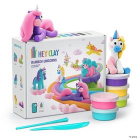 Hey Clay: Rainbow Unicorns Clay Molding Set