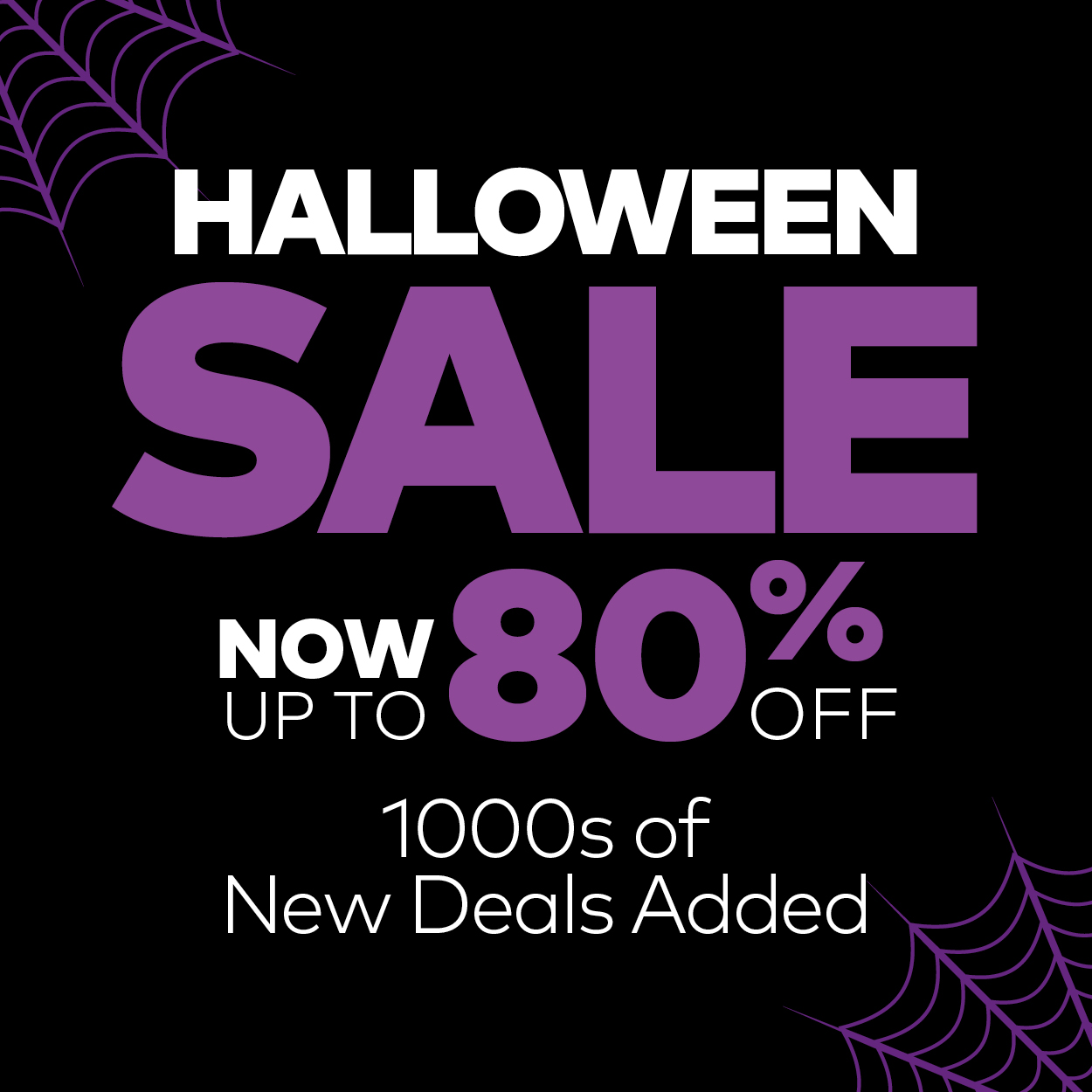Halloween Sale! Up to 60% Off. 1000s of Deals.