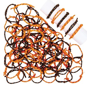 6" - 10 1/2" Bulk 72 Pc. Halloween Adjustable Friendship Rope Bracelets