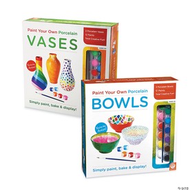 Paint Your Own Porcelain Bowls and Vases