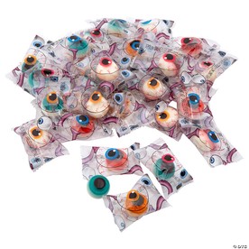 7 oz. Gummy Eyeballs Assorted Fruit-Flavored Halloween Candy - 40 Pc.