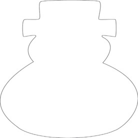 Creative Shapes Etc. - Sticky Shape Notepad - Snowman