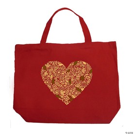 Fall Vibes  - Large Word Art Tote Bag - 20"W x 15"H x 5"D