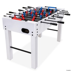 Gosports 48" game room size foosball table - white finish - includes 4 balls and 2 cup holders