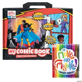 My Comic Book Book and Make No Mistake Erasable Markers: Set of 2