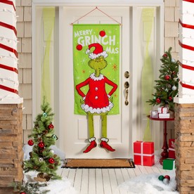 27" x 5 Ft. 8" Dr. Seuss™ The Grinch Dangle Leg Door Sign Christmas Decoration