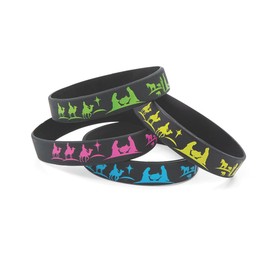 7 1/4" Bulk 100 Pc. Nativity Scene Silhouette Rubber Bracelets