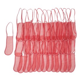 12" Bulk 300 Pc. Red Mesh Christmas Stockings with Carry Strap