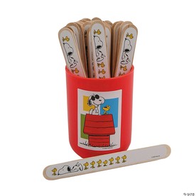 5 3/4" Peanuts® Snoopy & Woodstock Flip Name Sticks - 36 Pc.