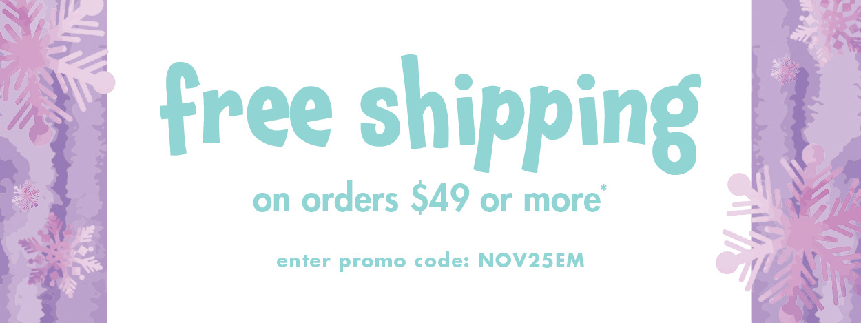 Free shipping on orders $49 or more