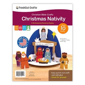 FreshCut Crafts Christmas Nativity Scene Craft Kit