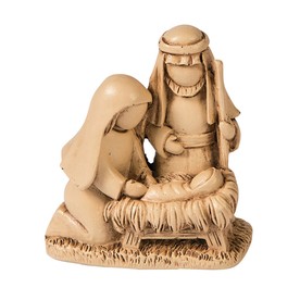 2 1/2" x 3" Mini Nativity Resin Christmas Tabletop Decorations with Card for 12