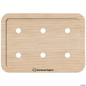 PlayTab Modular Wooden Activity Board – Magnetic Base for Sensory Play Tiles