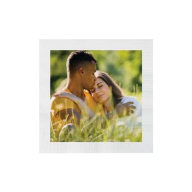 Bulk  50 Pc. Custom Photo Print Paper Beverage Napkins