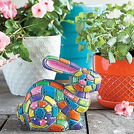 Paint Your Own Stone: Mosaic Bunny