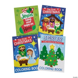 5" x 7" Bulk 72 Pc. Religious Christmas Paper Coloring Books