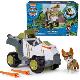 PAW Patrol Jungle Pups, Tracker’s Monkey Vehicle, Toy Truck with Collectible Action Figure, Kids Toys for Boys & Girls