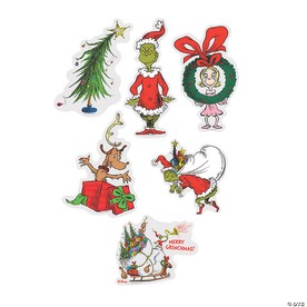 16 - 20" Jumbo Dr. Seuss™ The Grinch Paper Wall Cutouts - 6 Pc.
