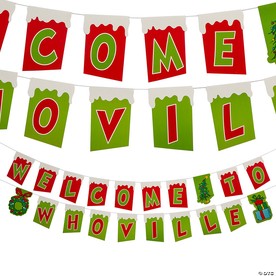 7 Ft. Dr. Seuss™ The Grinch Who-ville Ready-to-Hang Garland - 2 Pc.