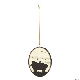 2 1/4" x 3" Away in a Manger Wood Christmas Ornaments - 12 Pc.
