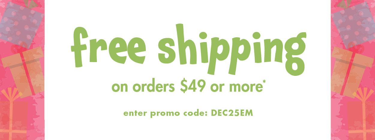 Free shipping on orders $49 or more