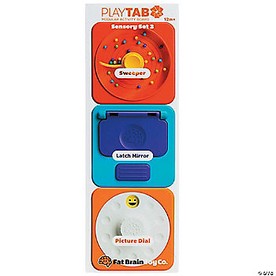 PlayTab Tiles 3-Pack: Bead Sweeper & Peek-a-Boo Sensory Set