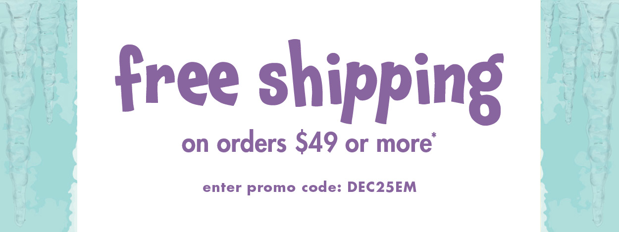 Free shipping on orders $49 or more