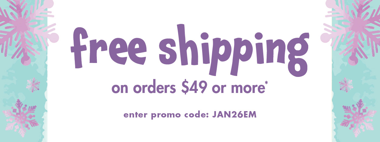 Free shipping on orders $49 or more