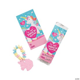Unicorn Candy Bracelets Valentine Exchanges for 12