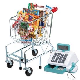 Shopping Cart & Cash Register: Set of 2