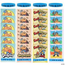 24 Pc. 7 1/4" Dog Man™ Do Good Character Bracelets with Card for 24