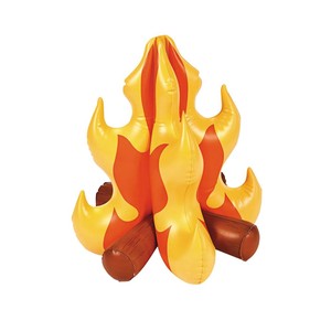 18" x 16" Vinyl Inflatable Logs and Flames Campfire Decoration