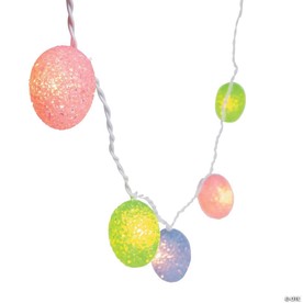 8 ft. Tri-Color Easter Egg Light String Decoration